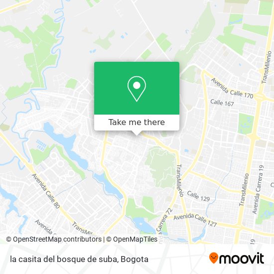 la casita del bosque de suba map