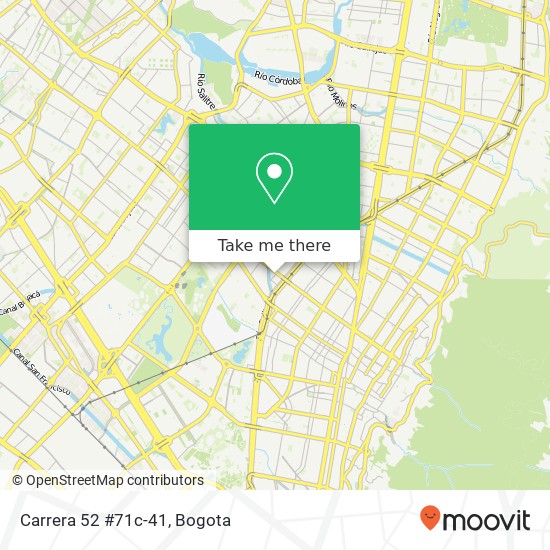 Mapa de Carrera 52 #71c-41