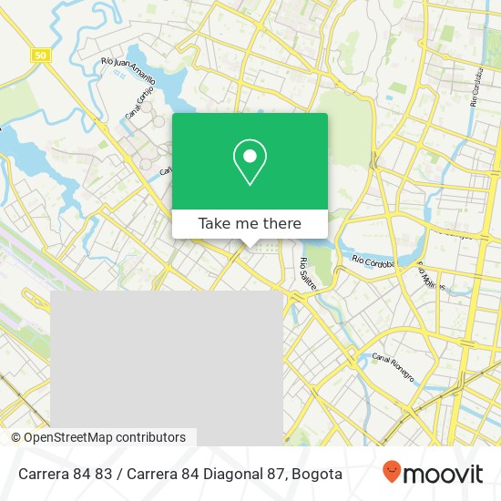 Mapa de Carrera 84 83 / Carrera 84 Diagonal 87