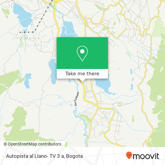 Mapa de Autopista al Llano- TV 3 a