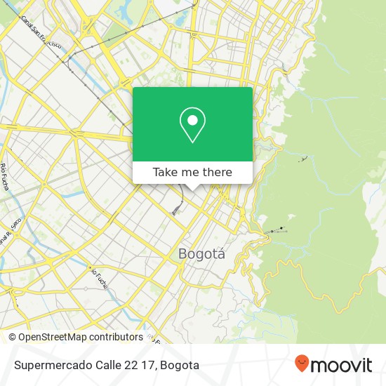Mapa de Supermercado Calle 22 17