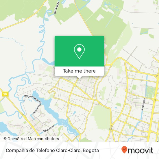 Mapa de Compañía de Telefono Claro-Claro