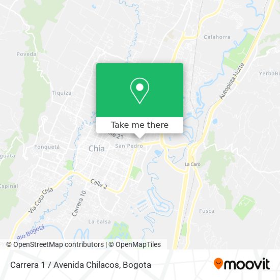 Carrera 1 / Avenida Chilacos map