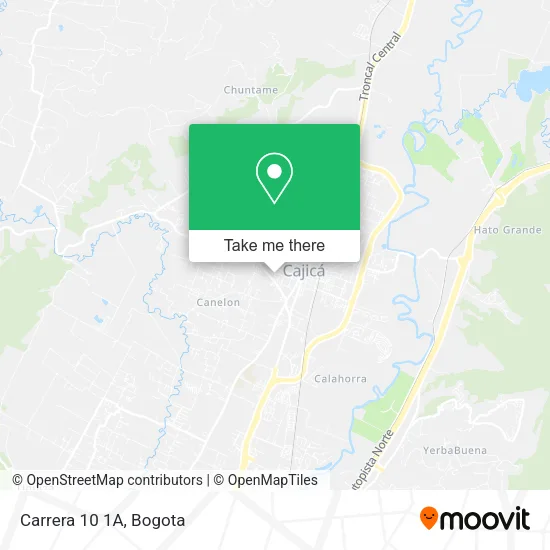 Carrera 10 1A map