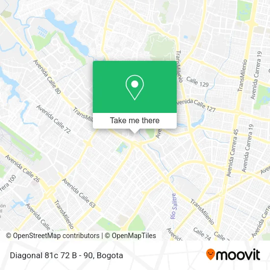 Mapa de Diagonal 81c 72 B - 90