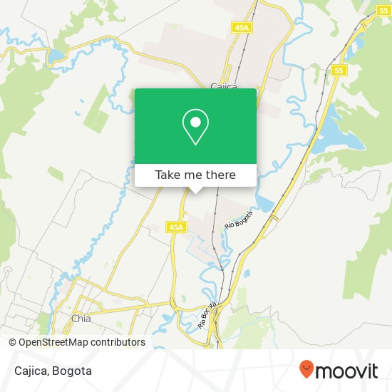 Mapa de Cajica