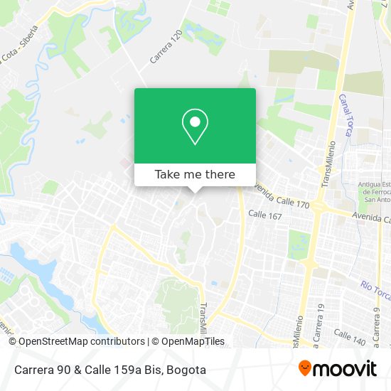 Carrera 90 & Calle 159a Bis map