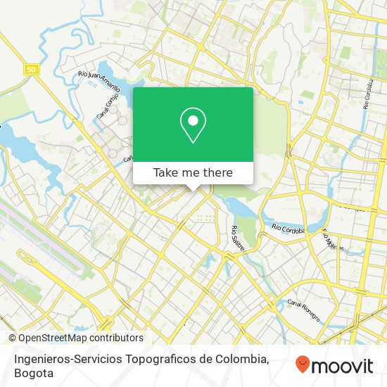 Ingenieros-Servicios Topograficos de Colombia map