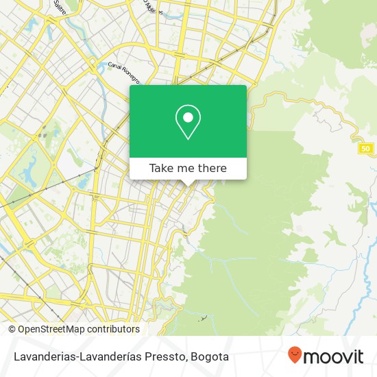 Mapa de Lavanderias-Lavanderías Pressto