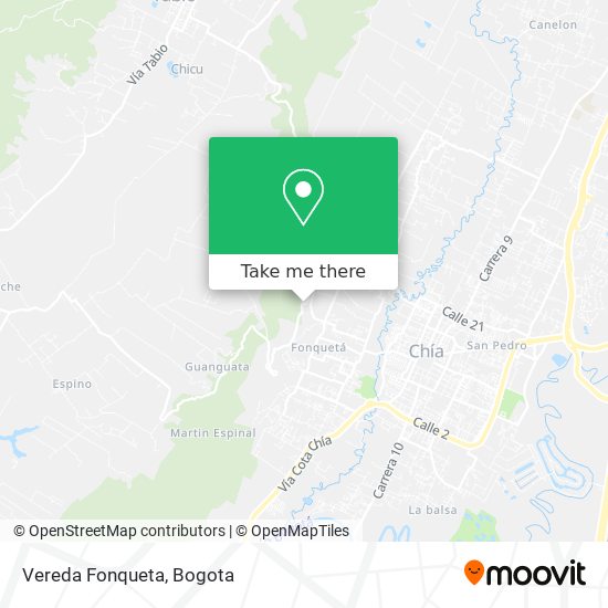 Mapa de Vereda Fonqueta