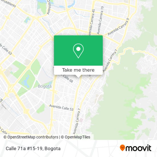 Calle 71a #15-19 map