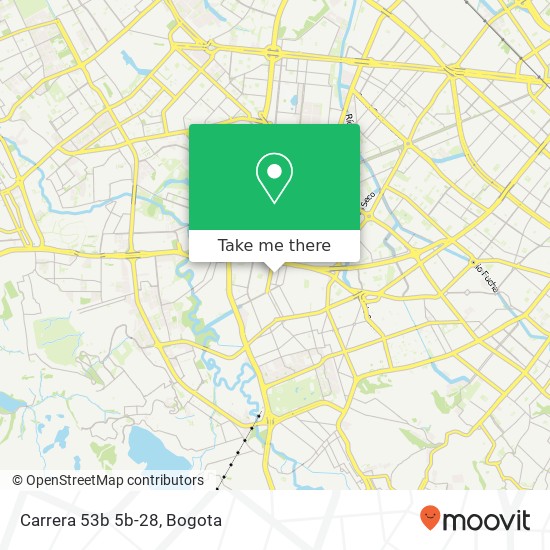 Mapa de Carrera 53b 5b-28