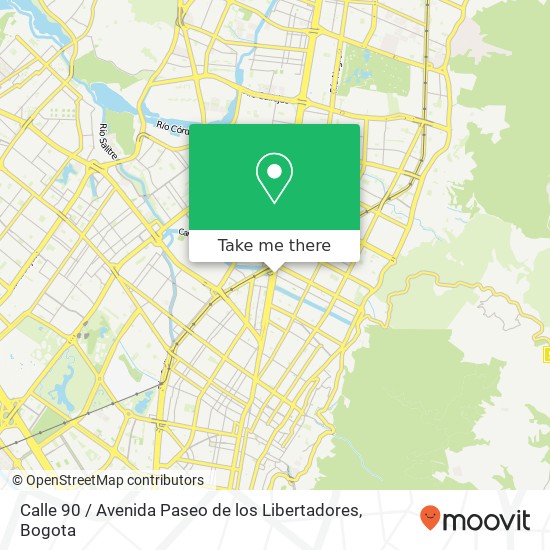 Calle 90 / Avenida Paseo de los Libertadores map