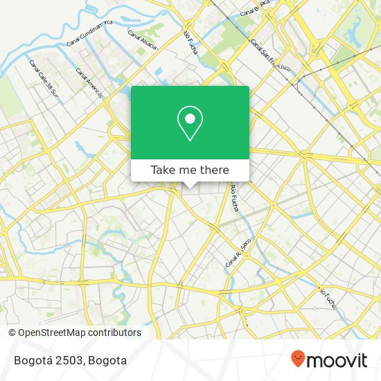Bogotá 2503 map