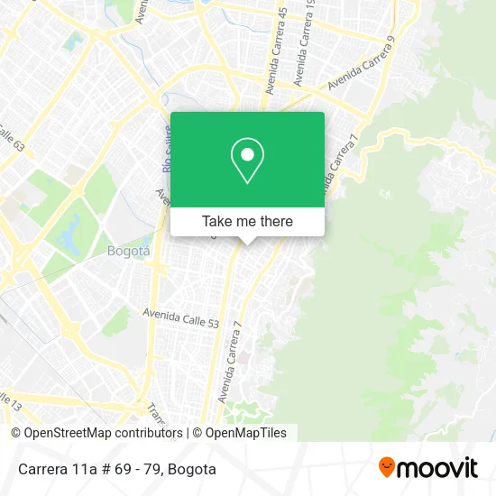 Carrera 11a # 69 - 79 map