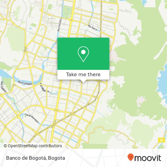 Banco de Bogotá map