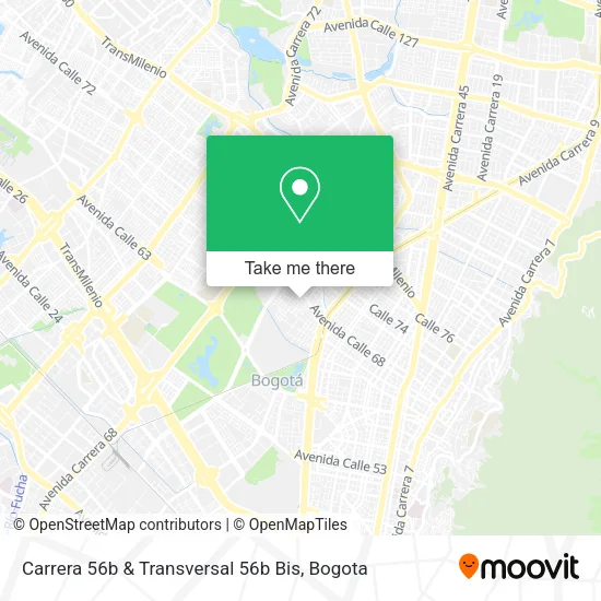 Carrera 56b & Transversal 56b Bis map