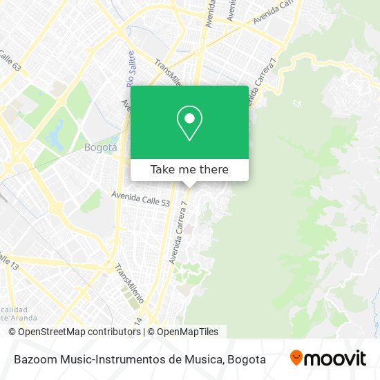 Mapa de Bazoom Music-Instrumentos de Musica