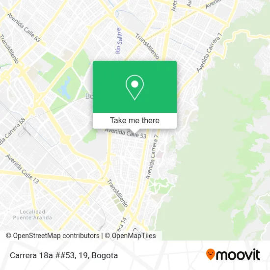 Carrera 18a ##53, 19 map