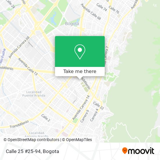 Mapa de Calle 25 #25-94