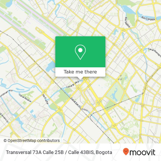 Transversal 73A Calle 25B / Calle 43BIS map