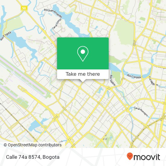 Calle 74a 8574 map