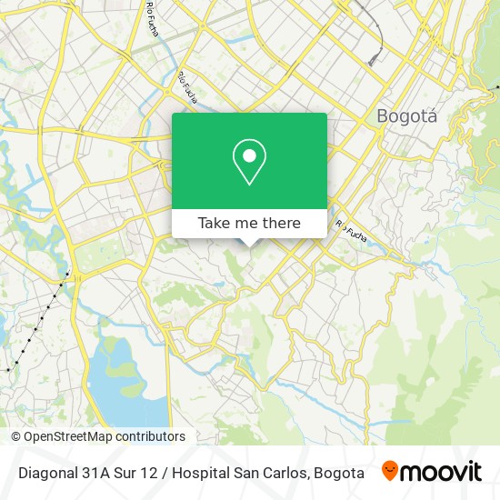 Mapa de Diagonal 31A Sur 12 / Hospital San Carlos