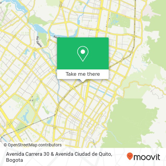 Avenida Carrera 30 & Avenida Ciudad de Quito map