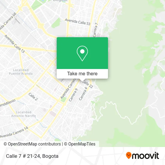 Mapa de Calle 7 # 21-24