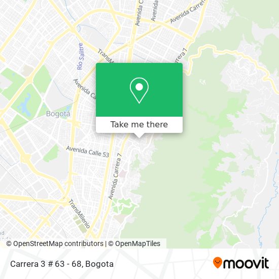 Mapa de Carrera 3 # 63 - 68