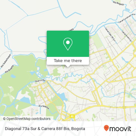 Mapa de Diagonal 73a Sur & Carrera 88f Bis