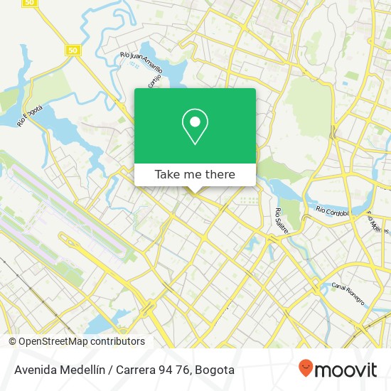 Avenida Medellín / Carrera 94 76 map