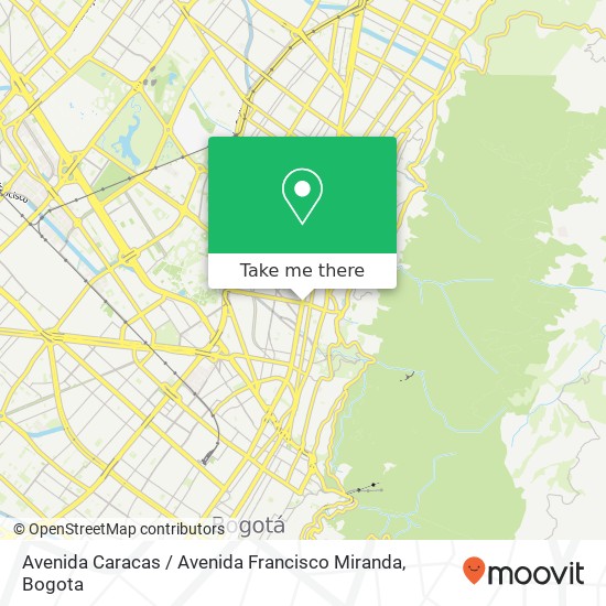 Avenida Caracas / Avenida Francisco Miranda map