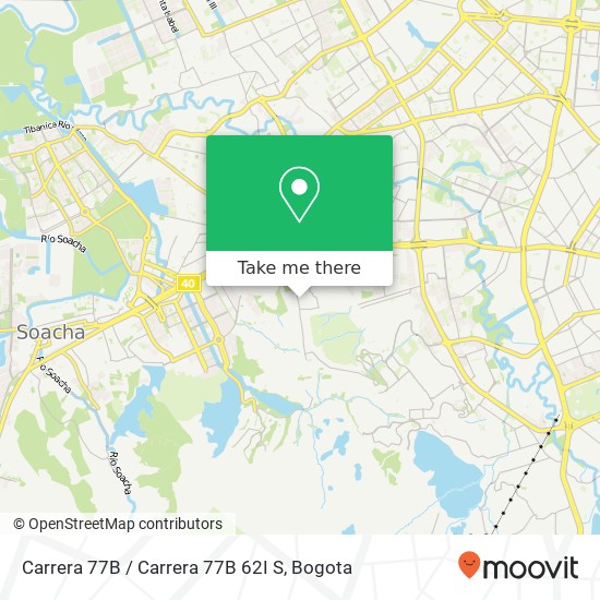 Mapa de Carrera 77B / Carrera 77B 62I S