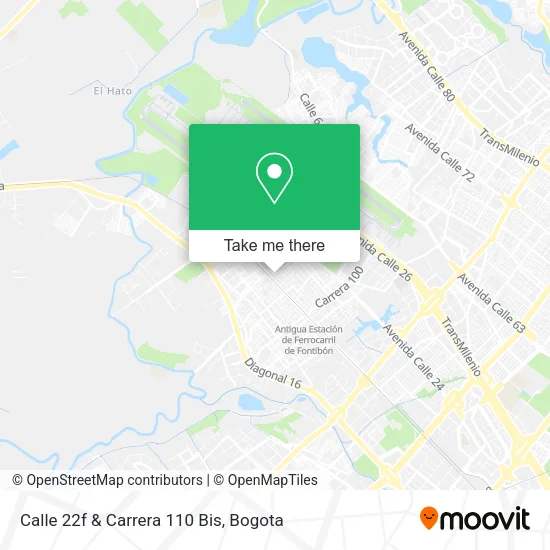 Calle 22f & Carrera 110 Bis map