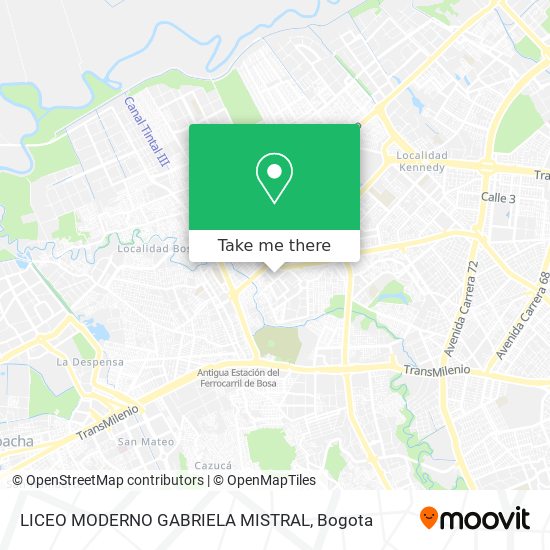 LICEO MODERNO GABRIELA MISTRAL map