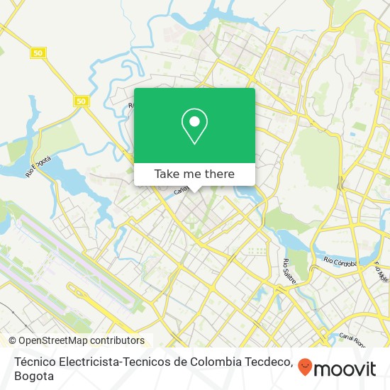 Técnico Electricista-Tecnicos de Colombia Tecdeco map