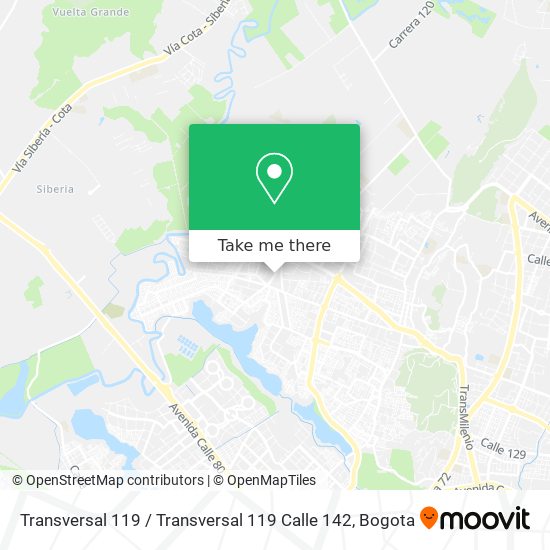 Transversal 119 / Transversal 119 Calle 142 map