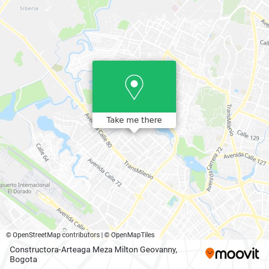 Mapa de Constructora-Arteaga Meza Milton Geovanny