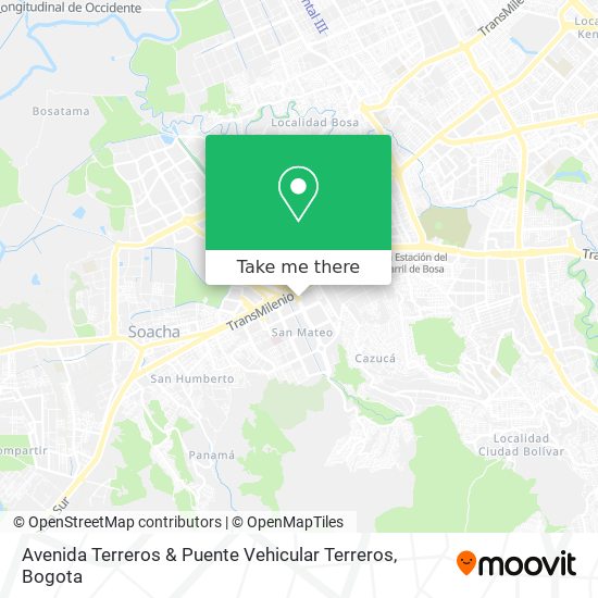 Mapa de Avenida Terreros & Puente Vehicular Terreros
