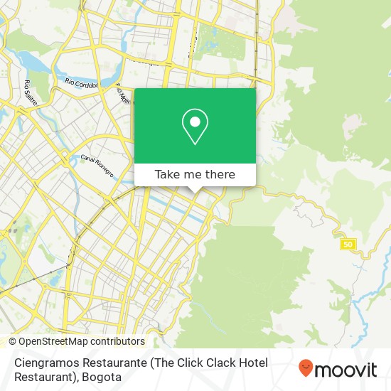 Ciengramos Restaurante (The Click Clack Hotel Restaurant) map