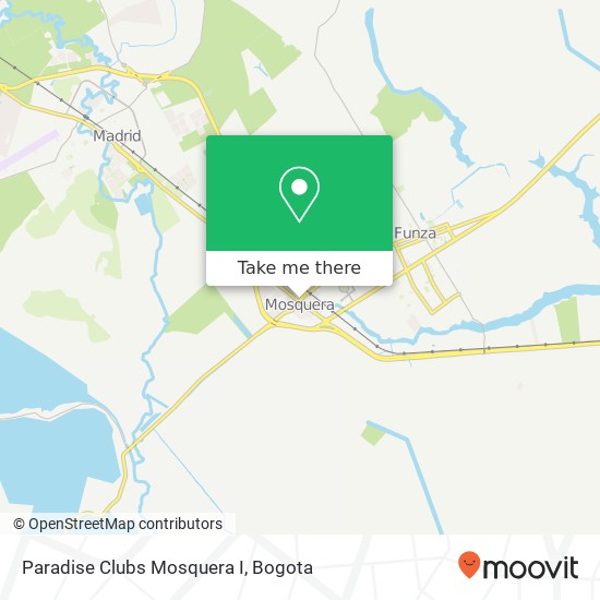 Paradise Clubs Mosquera I map