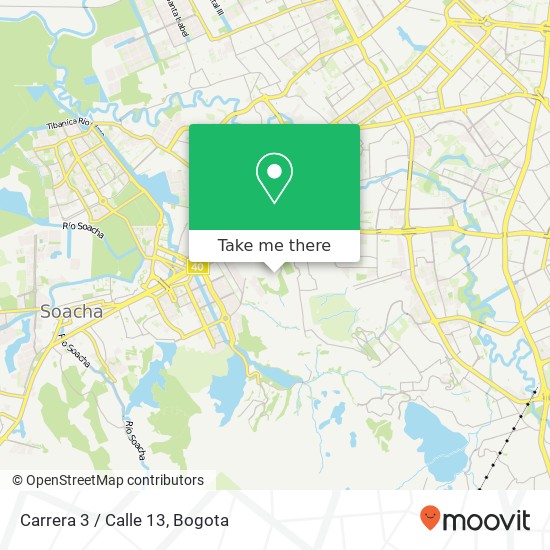 Mapa de Carrera 3 / Calle 13