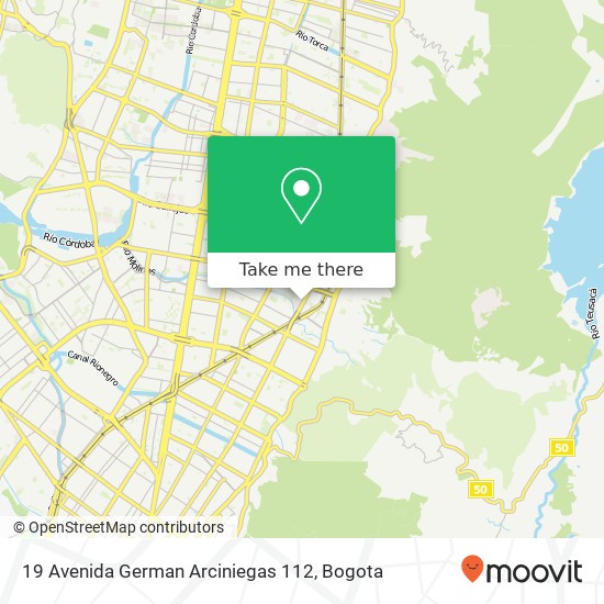 Mapa de 19 Avenida German Arciniegas 112