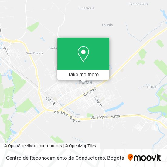 Mapa de Centro de Reconocimiento de Conductores