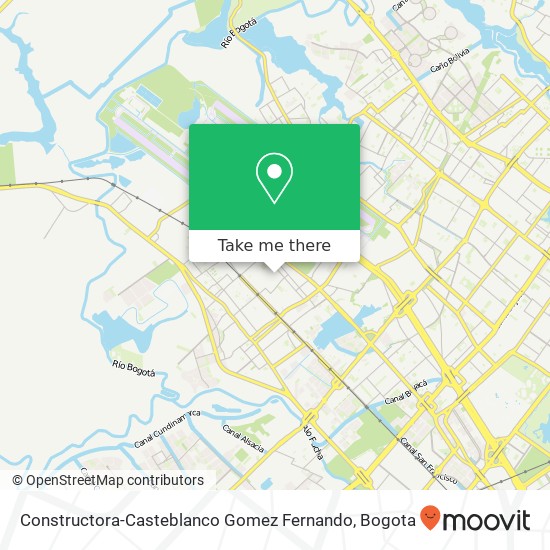 Mapa de Constructora-Casteblanco Gomez Fernando