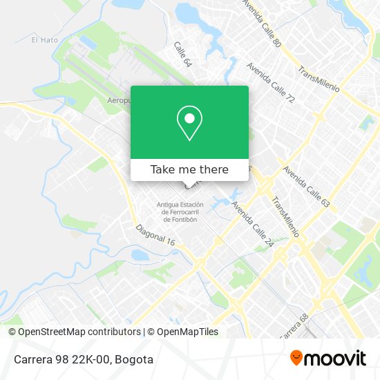 Mapa de Carrera 98 22K-00