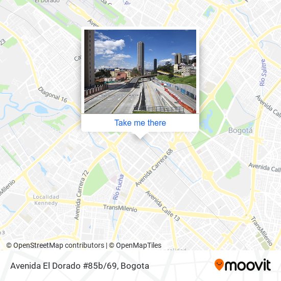 Avenida El Dorado #85b/69 map
