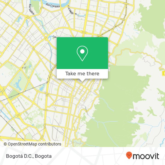 Bogotá D.C. map