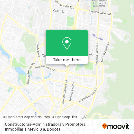 Constructoras-Administradora y Promotora Inmobiliaria Mevic S a map